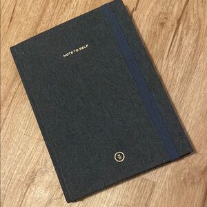 Elegant Dark Gray Notebook with Gold Accents